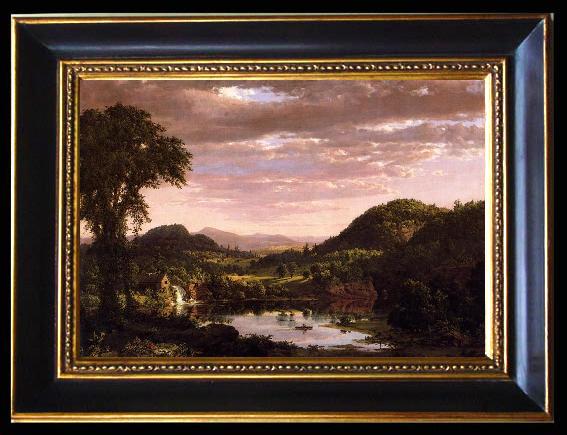 framed  Frederic Edwin Church New England Landscape, Ta093